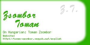 zsombor toman business card